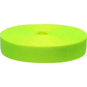 1.5" Poly Webbing - Neon Yellow