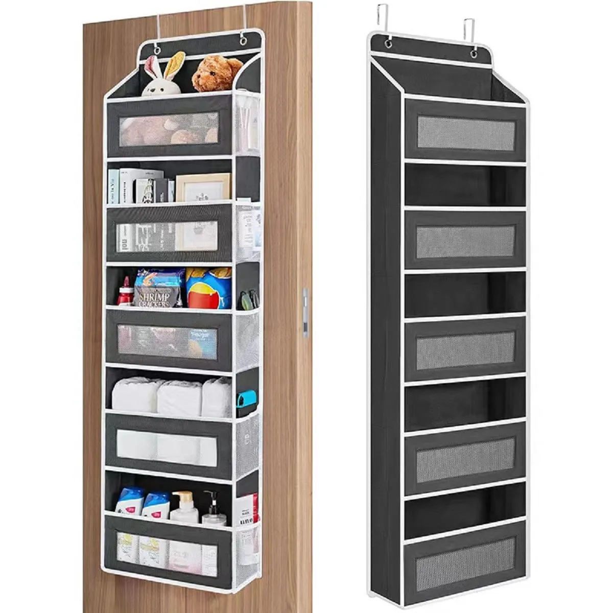 5 Shelf Hanging Door Organizer with Large Capacity Pockets