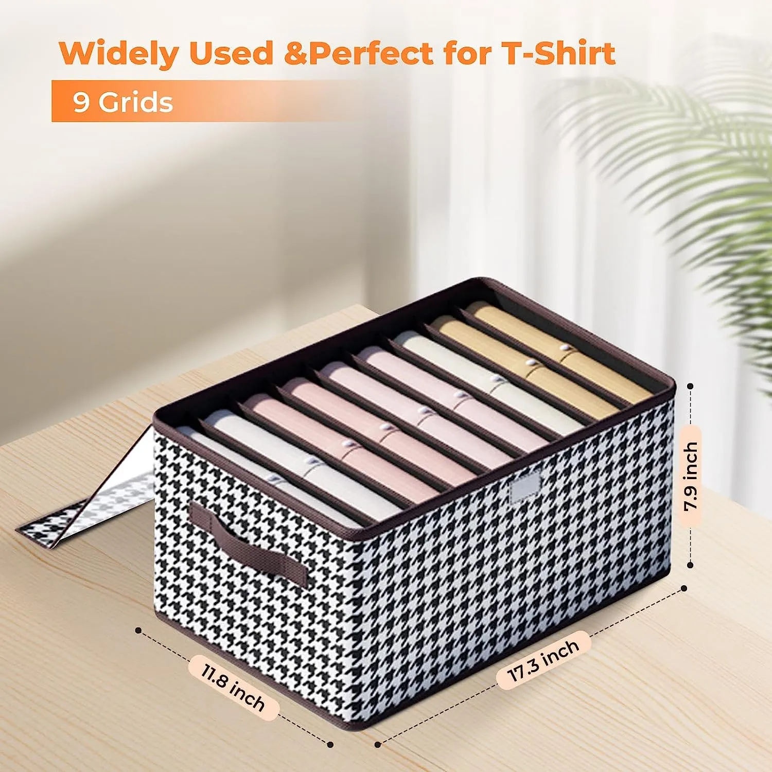 9 Grip Foldable Drawer Organizers