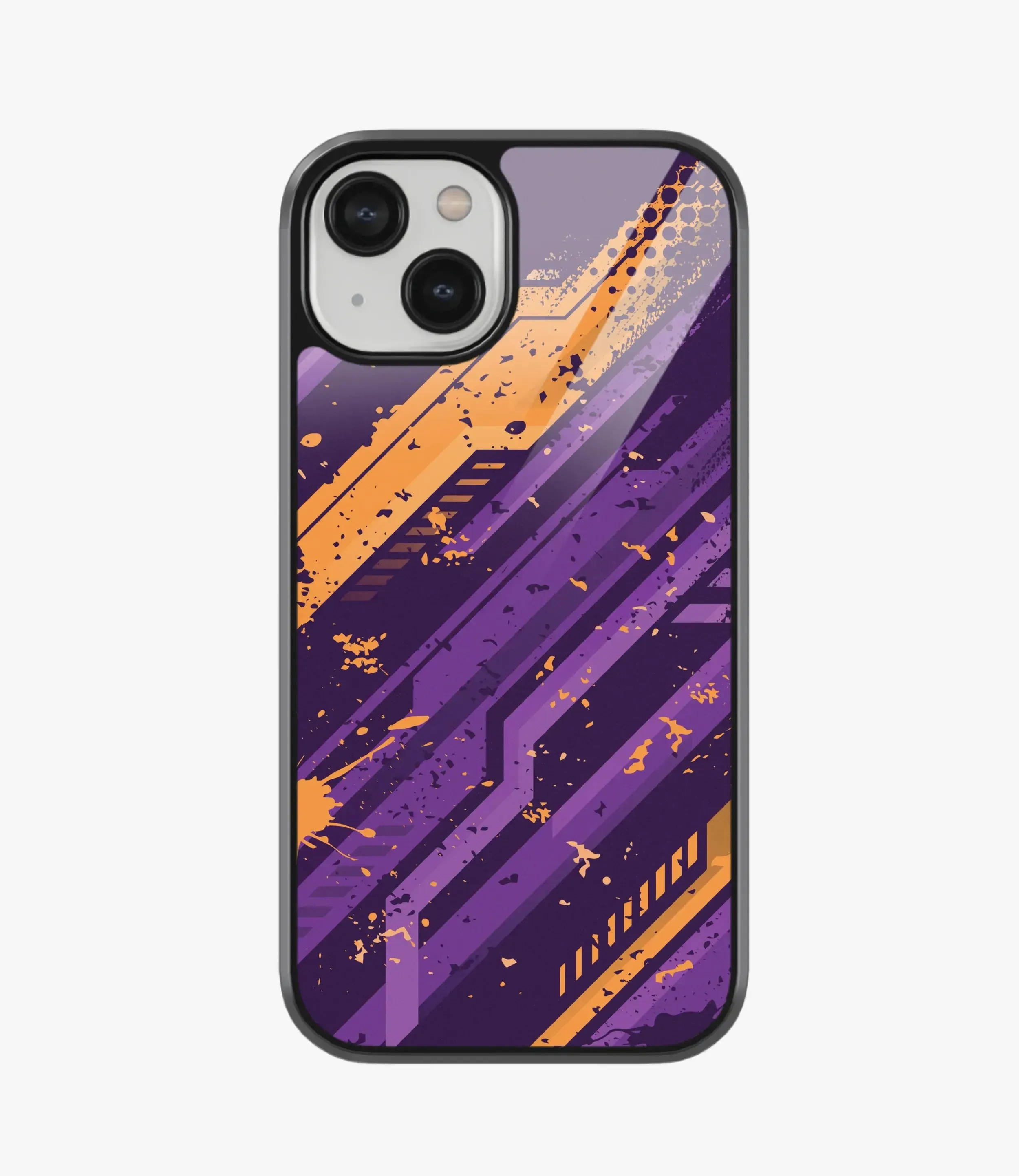 Abstract Adrenaline Rush Pattern Glass Case