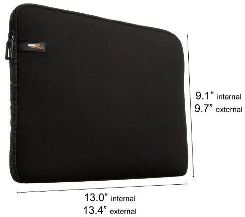 AmazonBasics 13.3-Inch Laptop Sleeve - Black