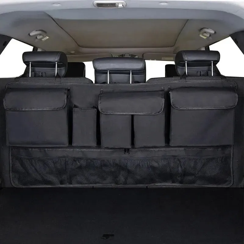 Back Seat Car or Truck Organizer and Storage Hanging Bag with 9 Pockets Oxford Waterproof Multi-pocket