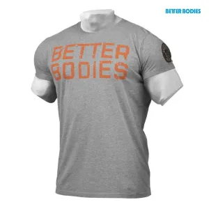 Better Bodies Basic Logo Tee - Dark Greymelange