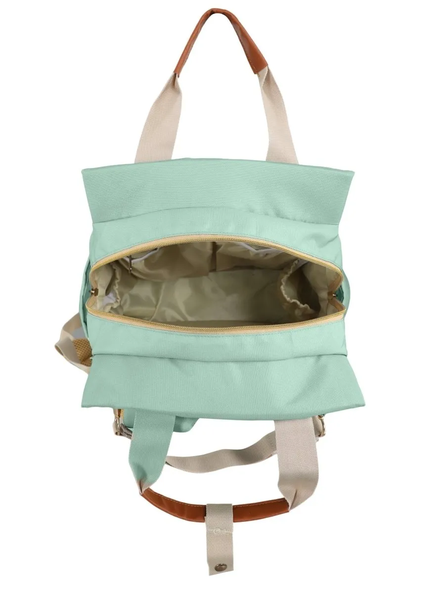 Blue Green Stylish Diaper Bag for Mommy On the Go