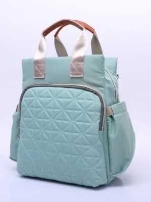 Blue Green Stylish Diaper Bag for Mommy on the Go