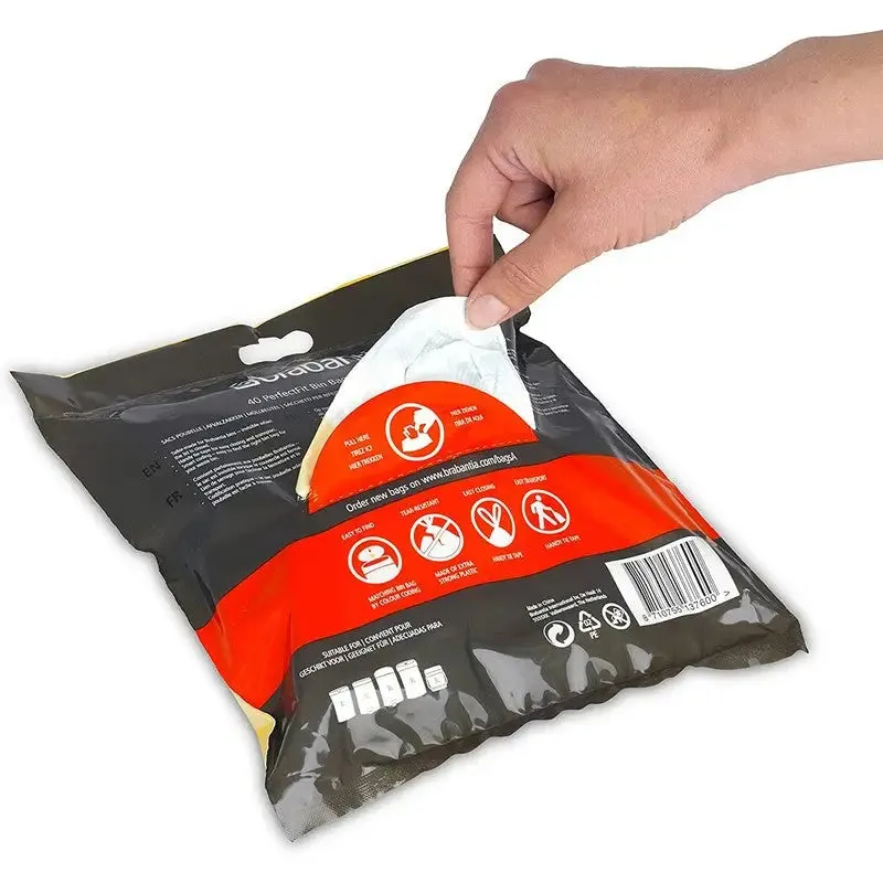 Brabantia PerfectFit Waste Bin Bags [40 Bag Roll] - 3-5 Litre - Code