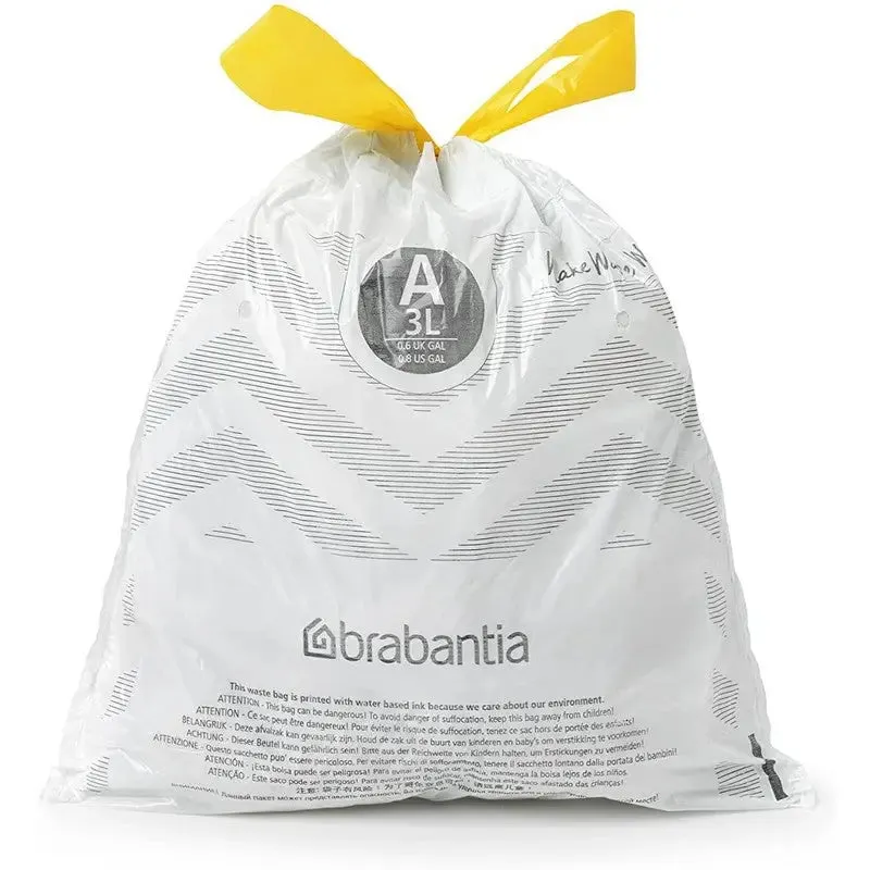 Brabantia PerfectFit Waste Bin Bags [40 Bag Roll] - 3-5 Litre - Code