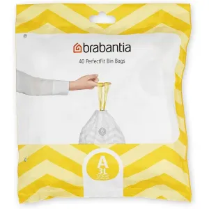 Brabantia PerfectFit Waste Bin Bags [40 Bag Roll] - 3-5 Litre - Code