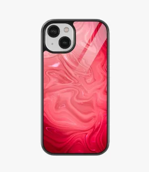 Brick Red Marble Glass Case