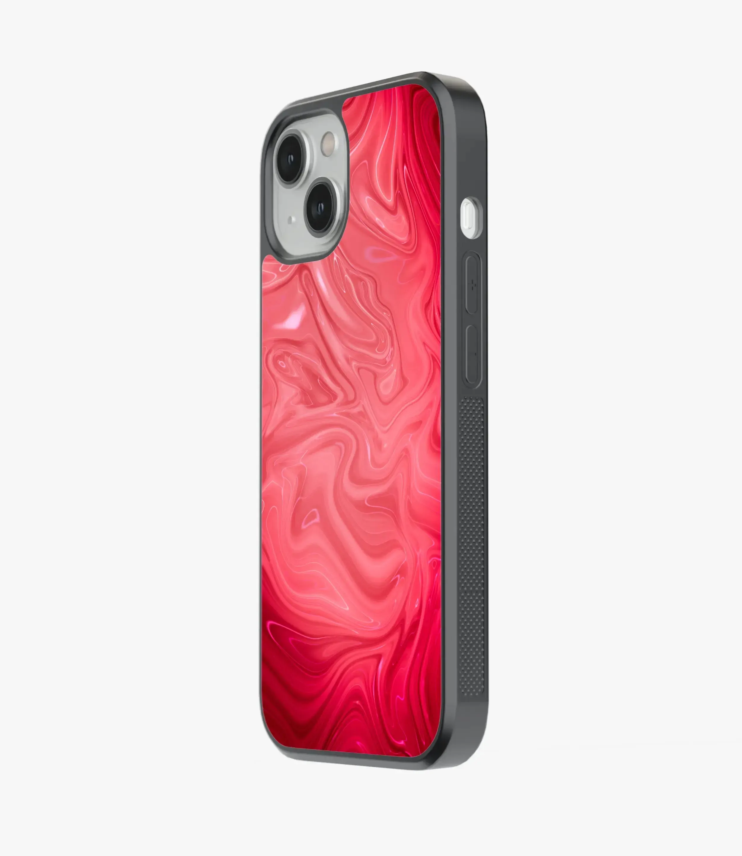 Brick Red Marble Glass Case