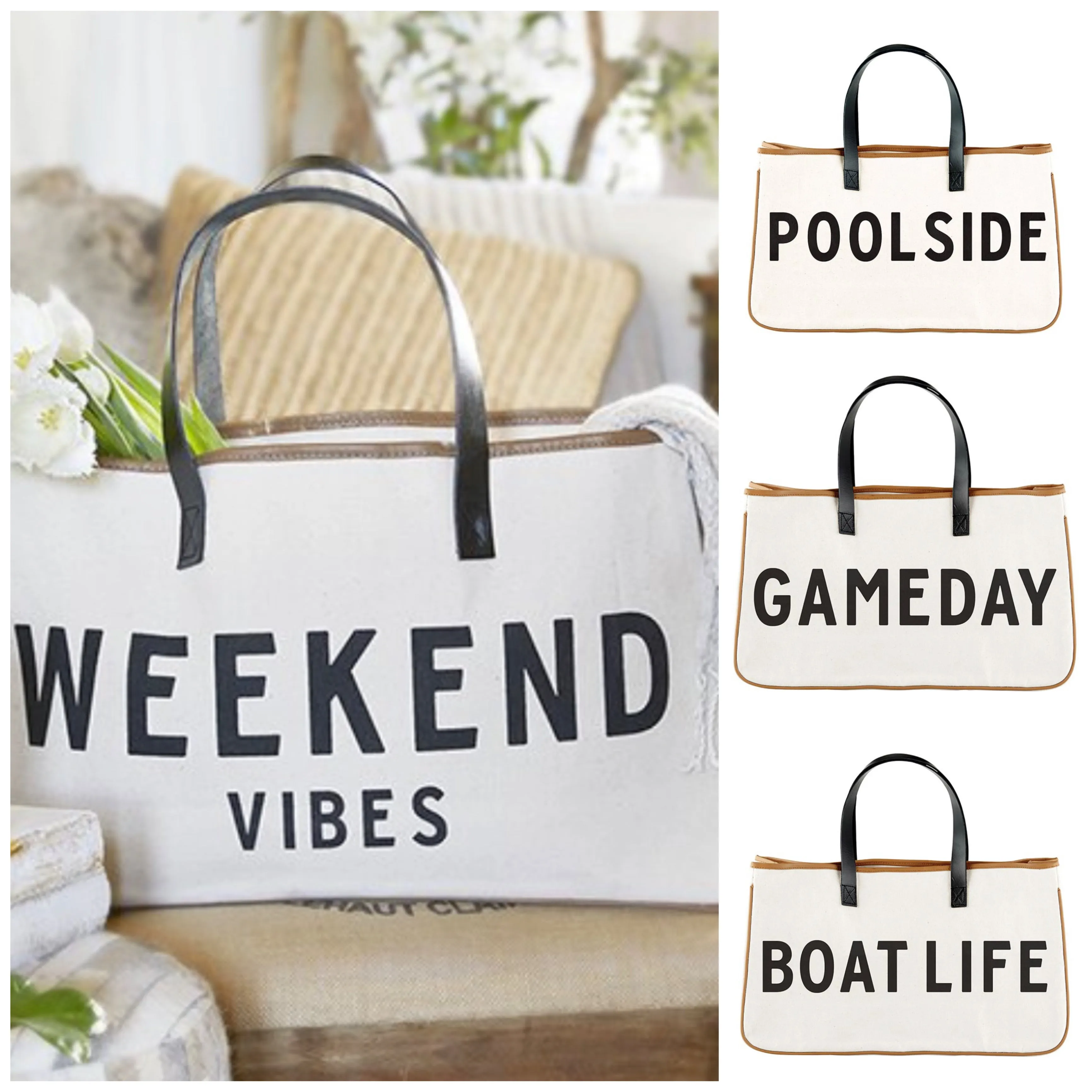 Canvas Weekend Totes