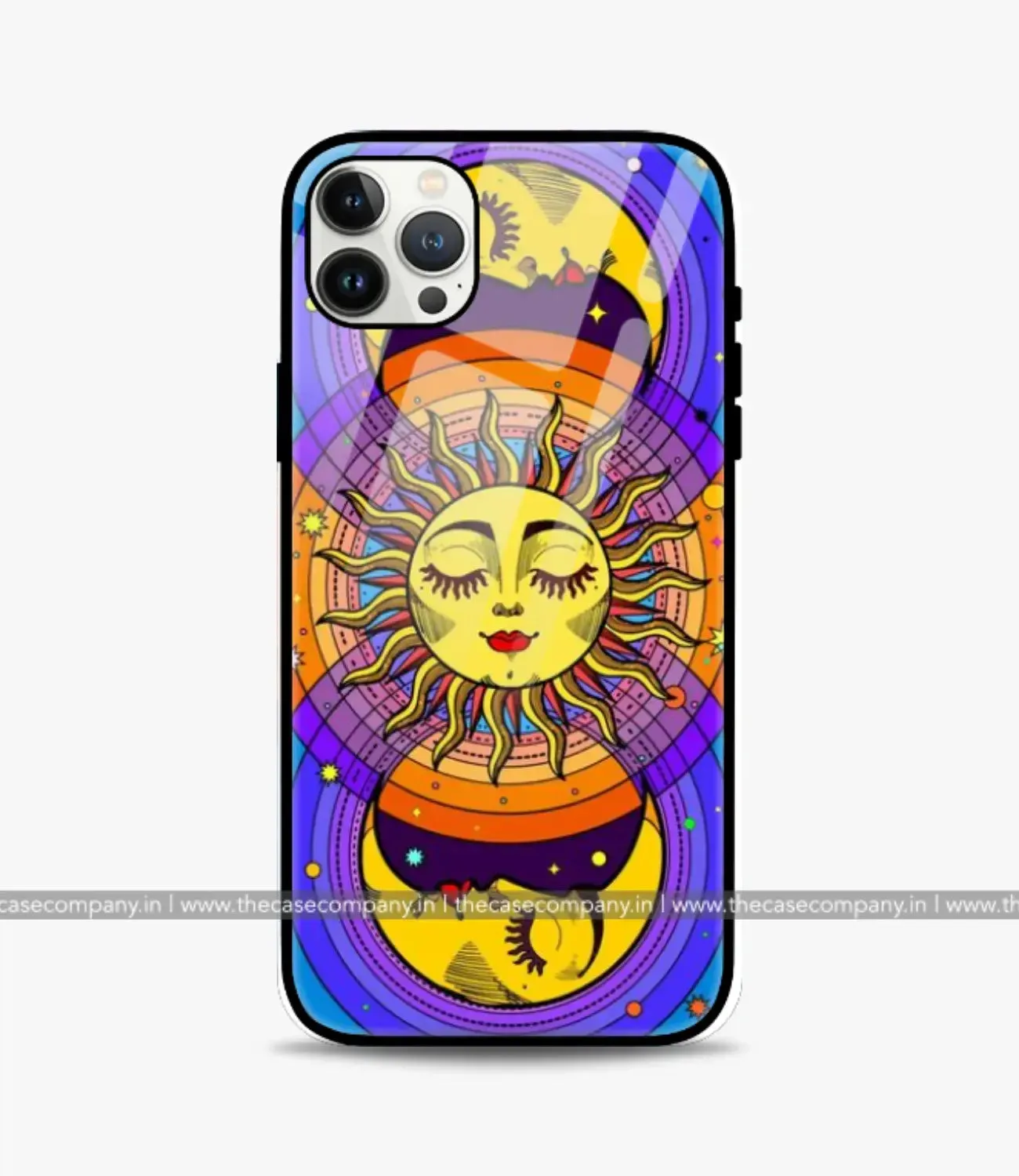 Celestial Sun & Moon Groovy Glass Case