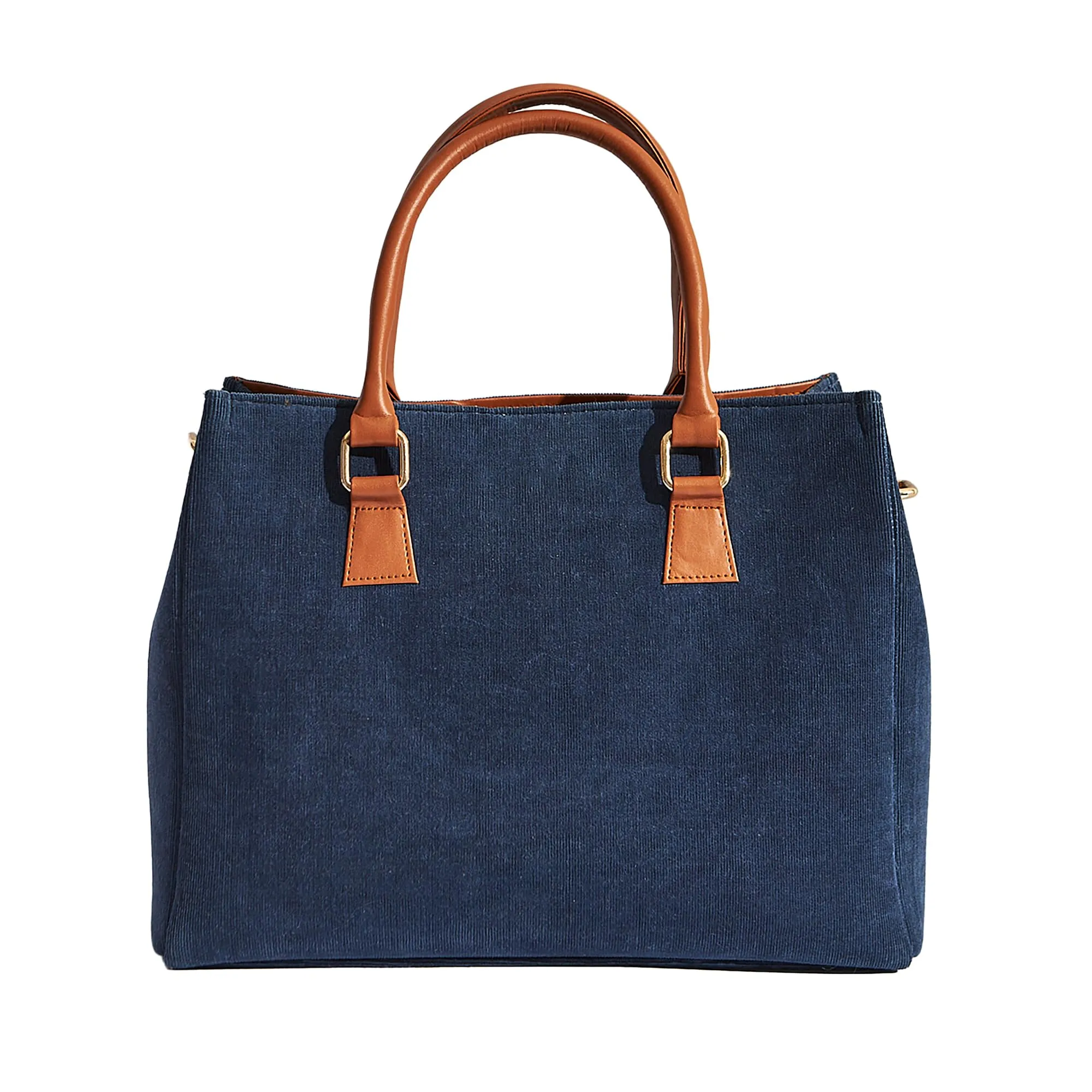 Chumbak Batik Bloom Embroidered Tote|Navy