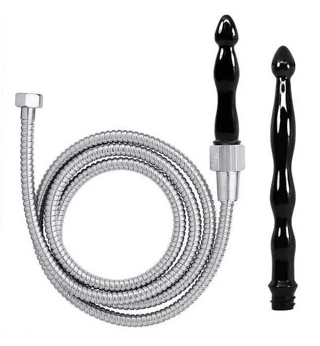 Cloud 9 Fresh   Deluxe Anal Enema Premium Shower Kit With 2 Tips & 6 Ft Stainless Steel