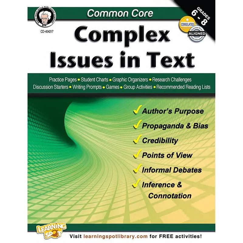 COMMON CORE COMPLEX ISSUES IN TEXT