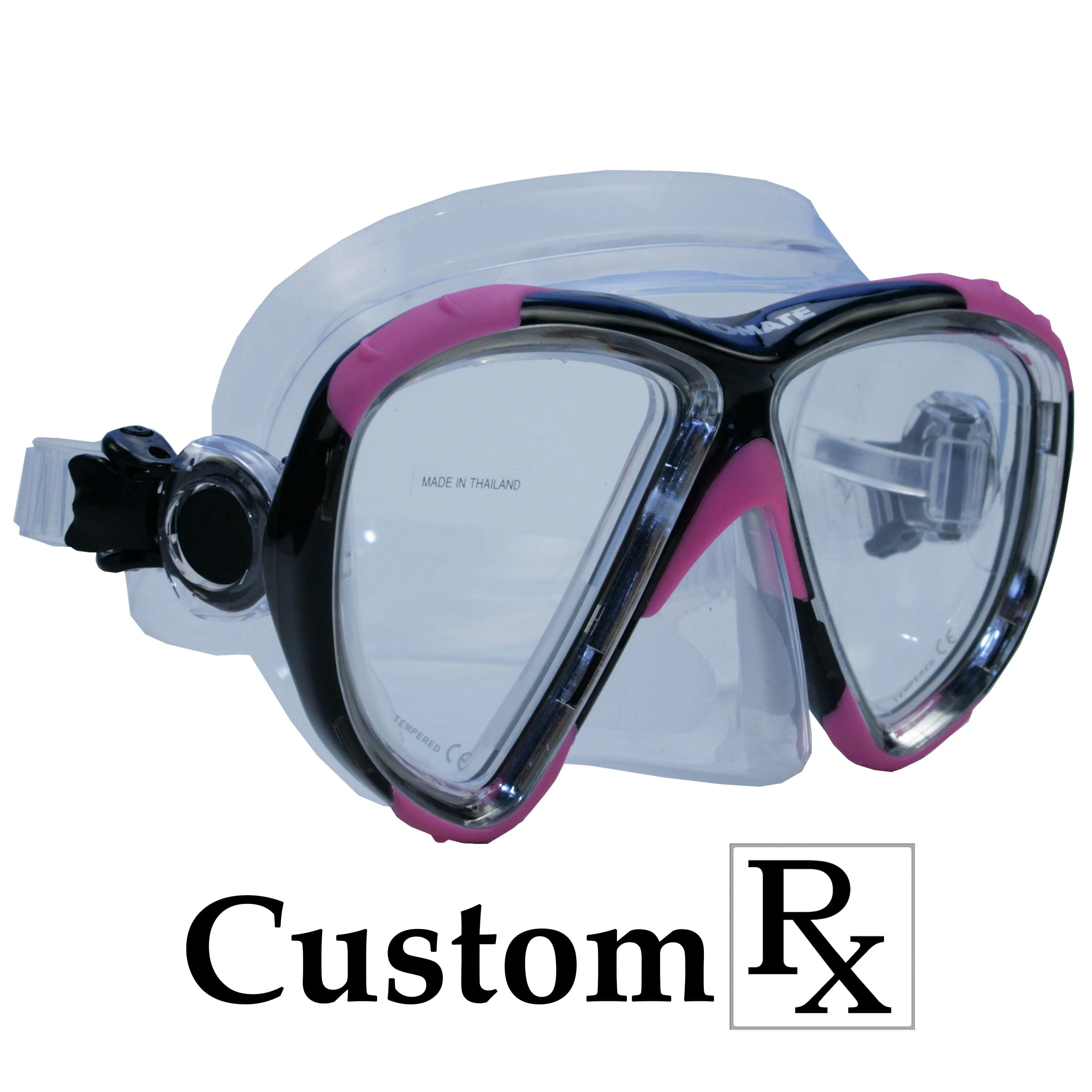 Custom Made Prescription Promate Hawk Eyes Scuba Diving Snorkeling Mask - MK265 Custom RX