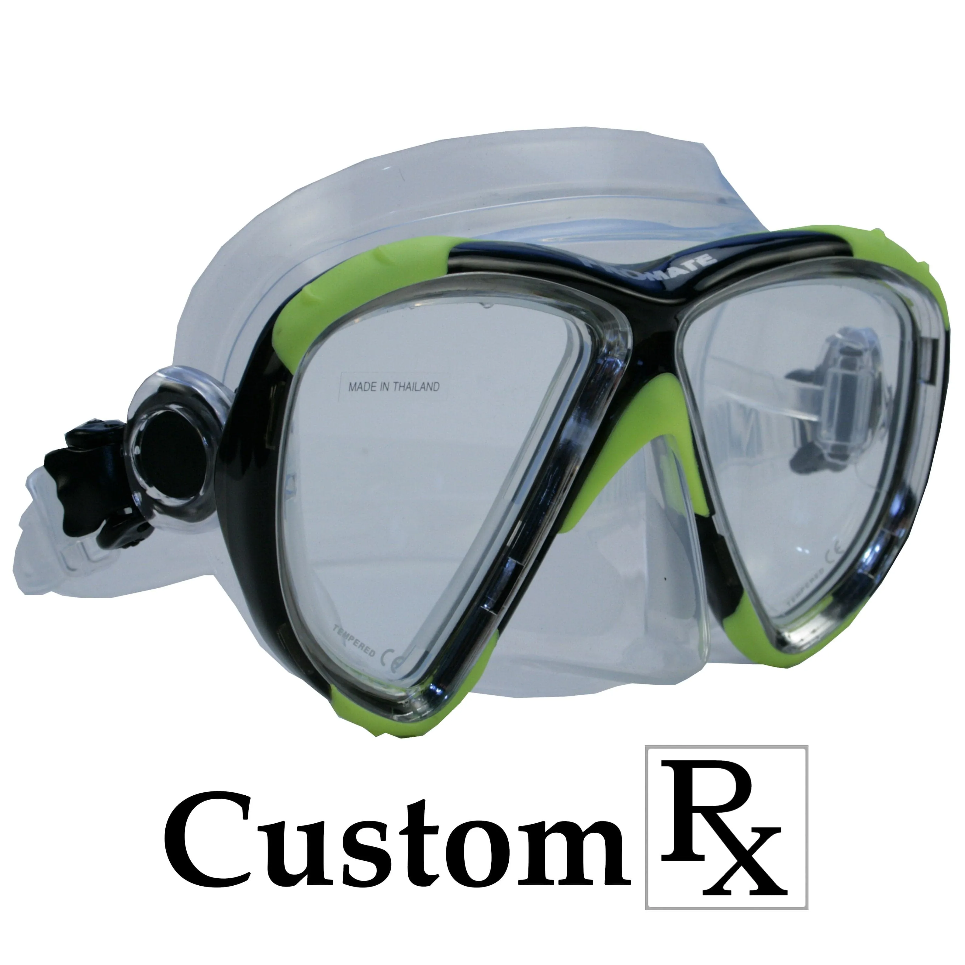 Custom Made Prescription Promate Hawk Eyes Scuba Diving Snorkeling Mask - MK265 Custom RX