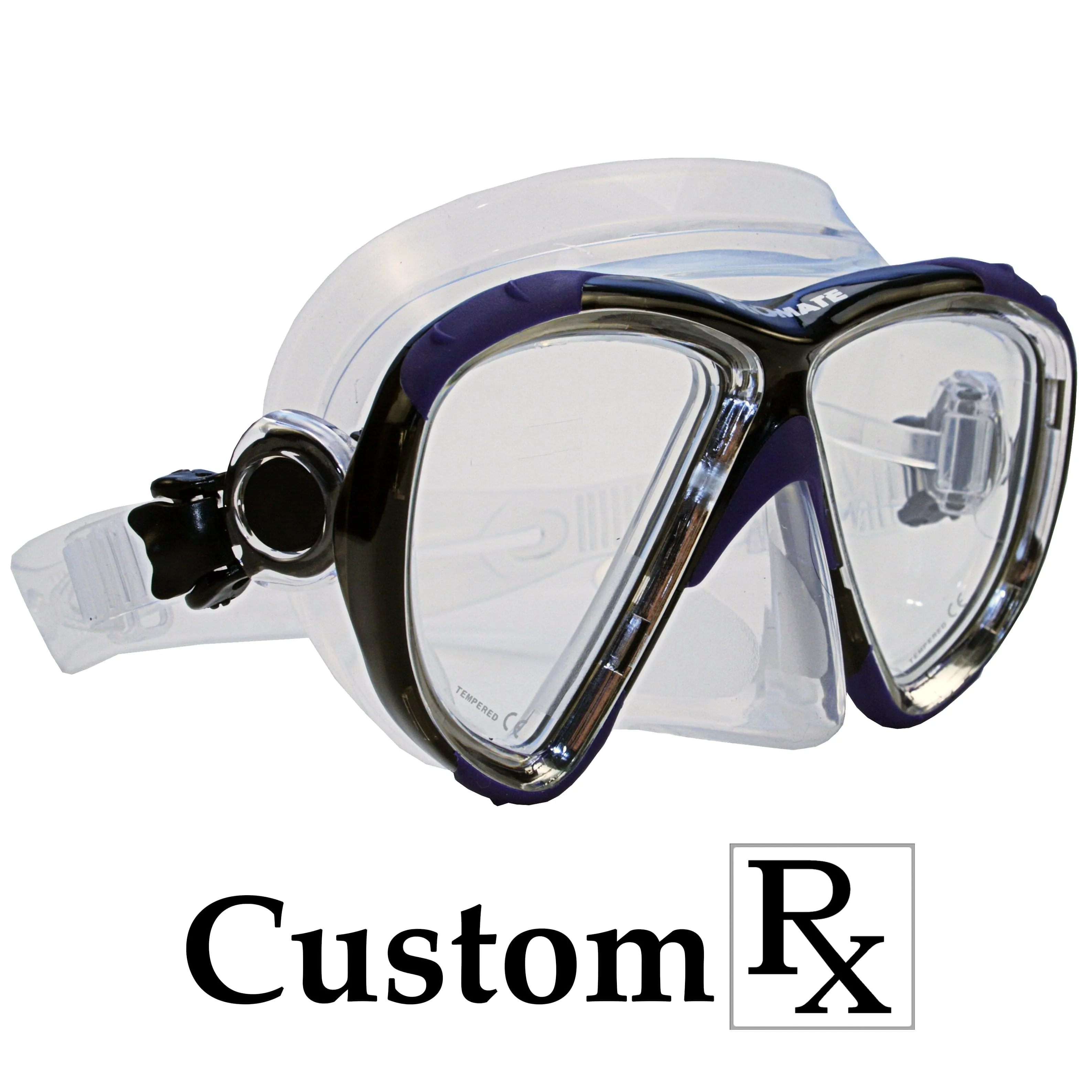 Custom Made Prescription Promate Hawk Eyes Scuba Diving Snorkeling Mask - MK265 Custom RX