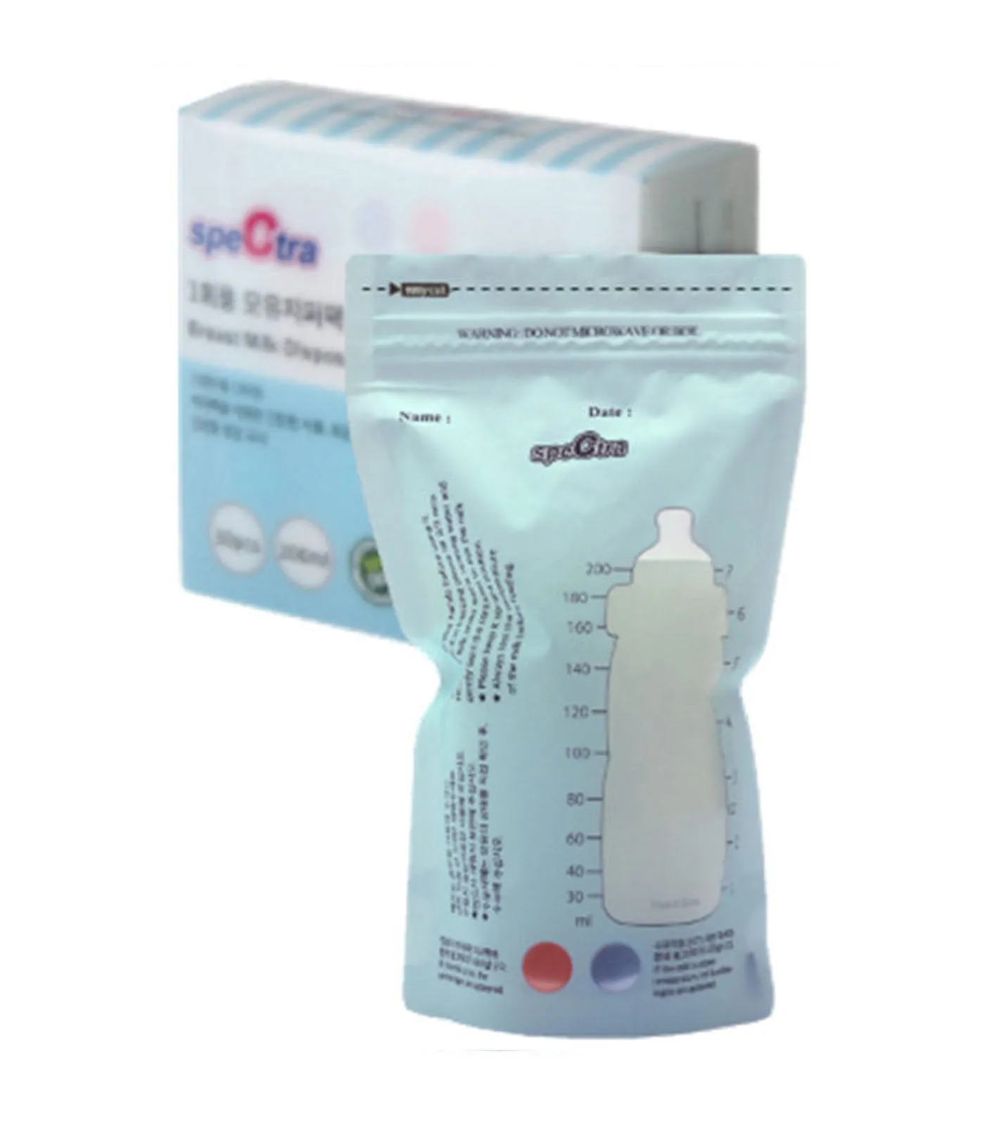 Disposable Breast Milk Bag with Temp Sensor 30s