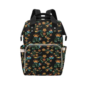 Dragon Lily Noir Multi-Function Diaper Backpack/Diaper Bag