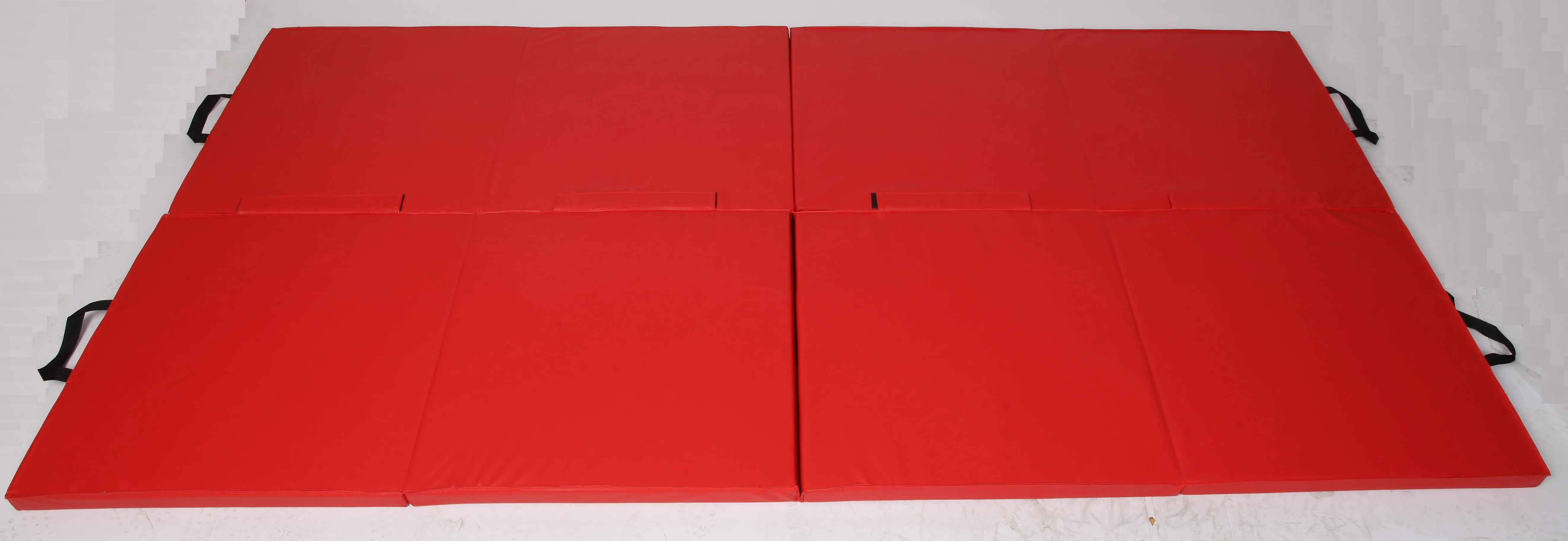 Foldable Red Gymnastics Yoga Martial Arts Mat - 240x122x4 cm