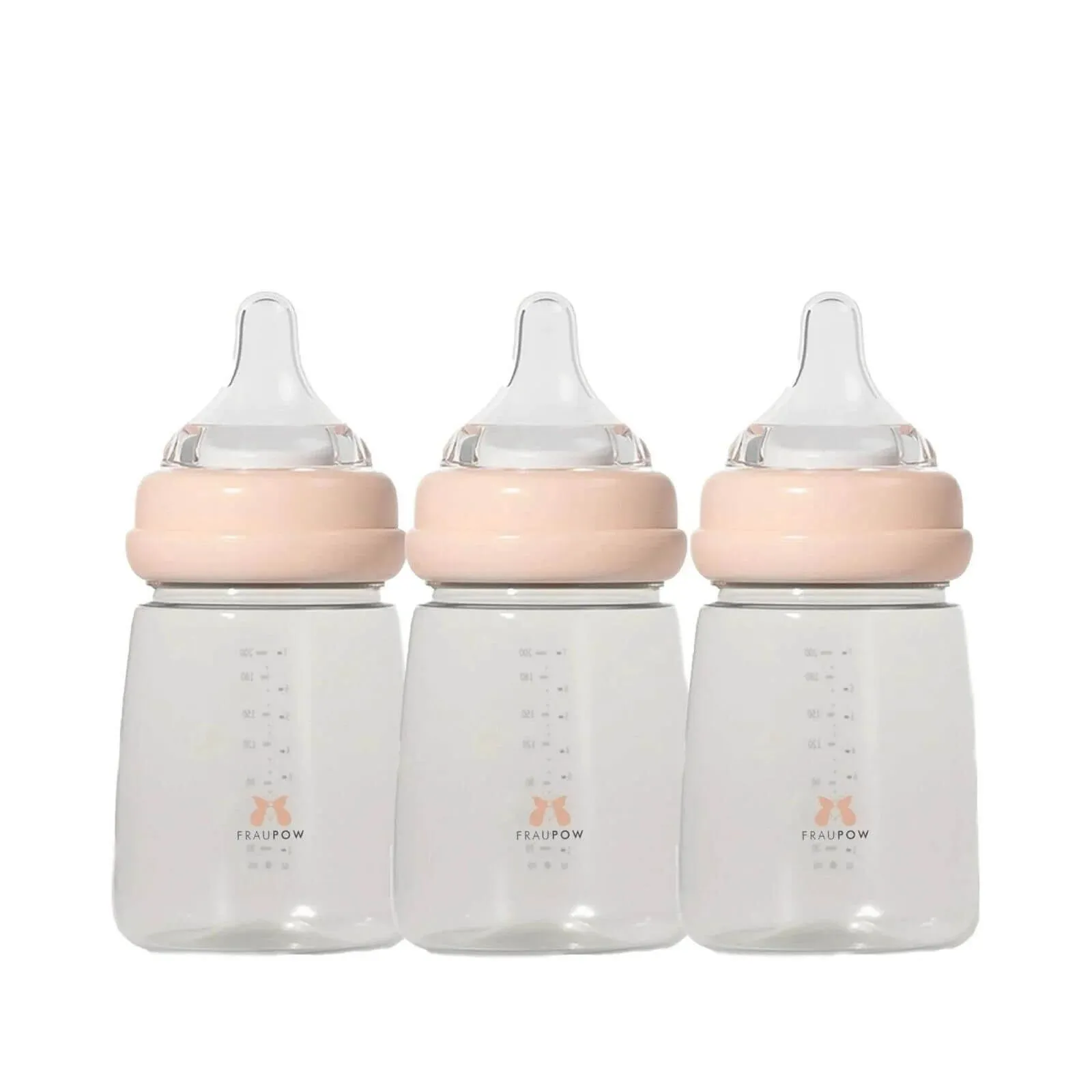 Fraupow Breast Milk Storage & Feeding Bottles 3 pcs