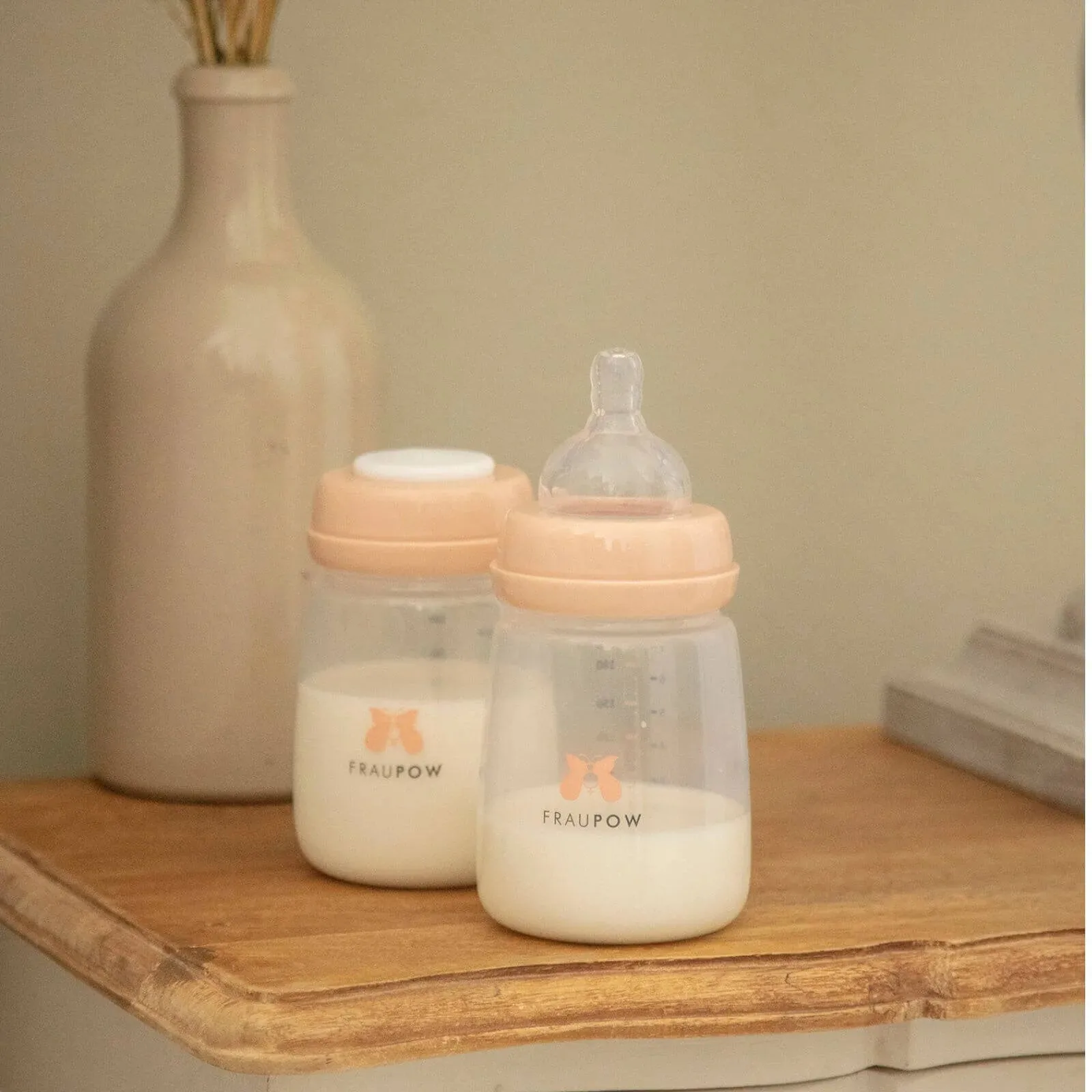 Fraupow Breast Milk Storage & Feeding Bottles 3 pcs