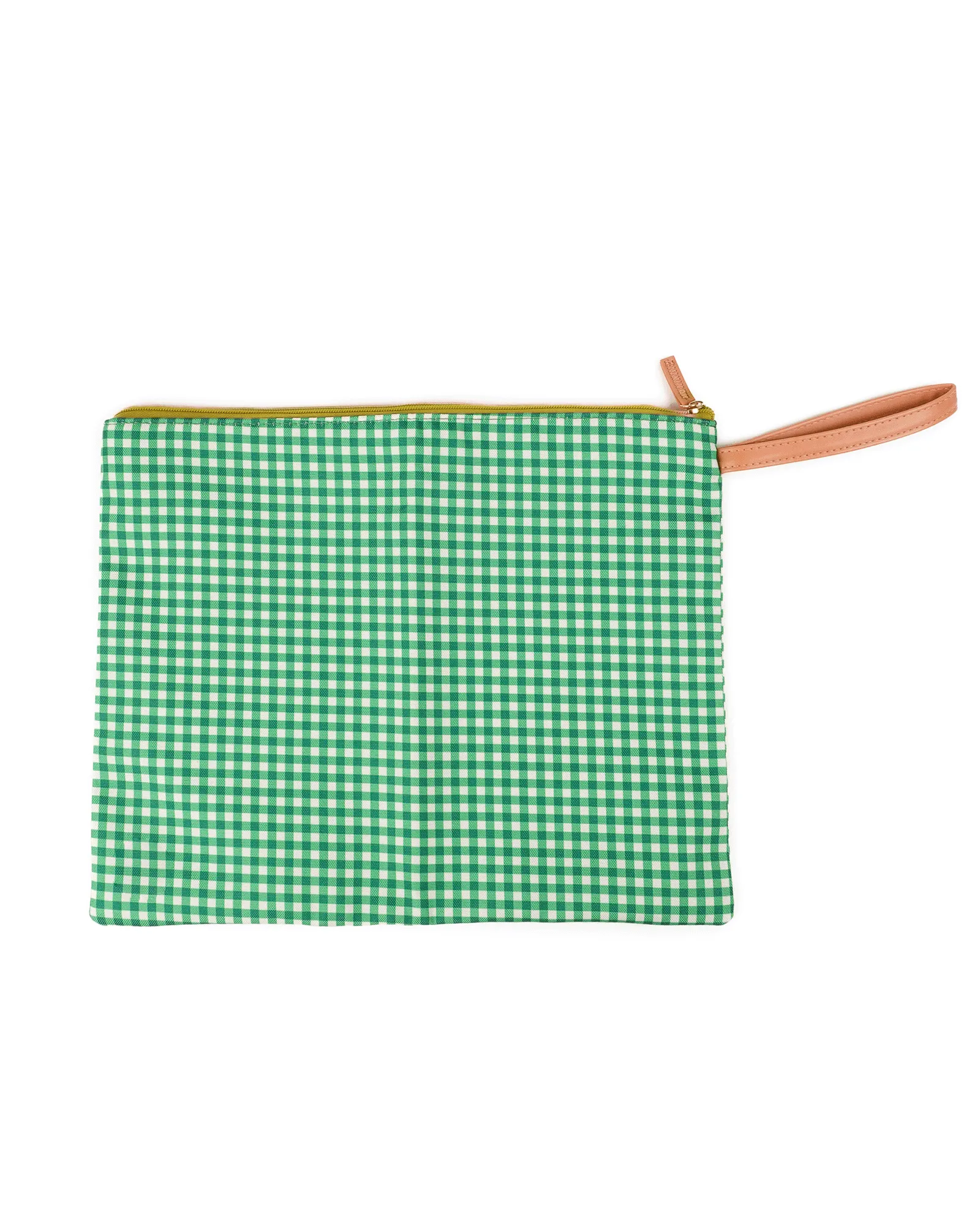 Green Gingham Large Wet Bag