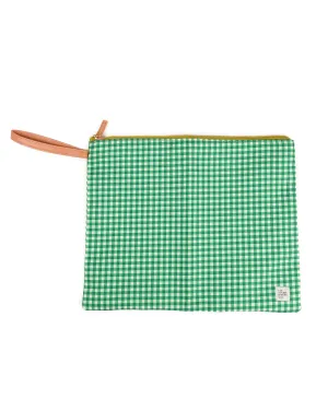 Green Gingham Large Wet Bag