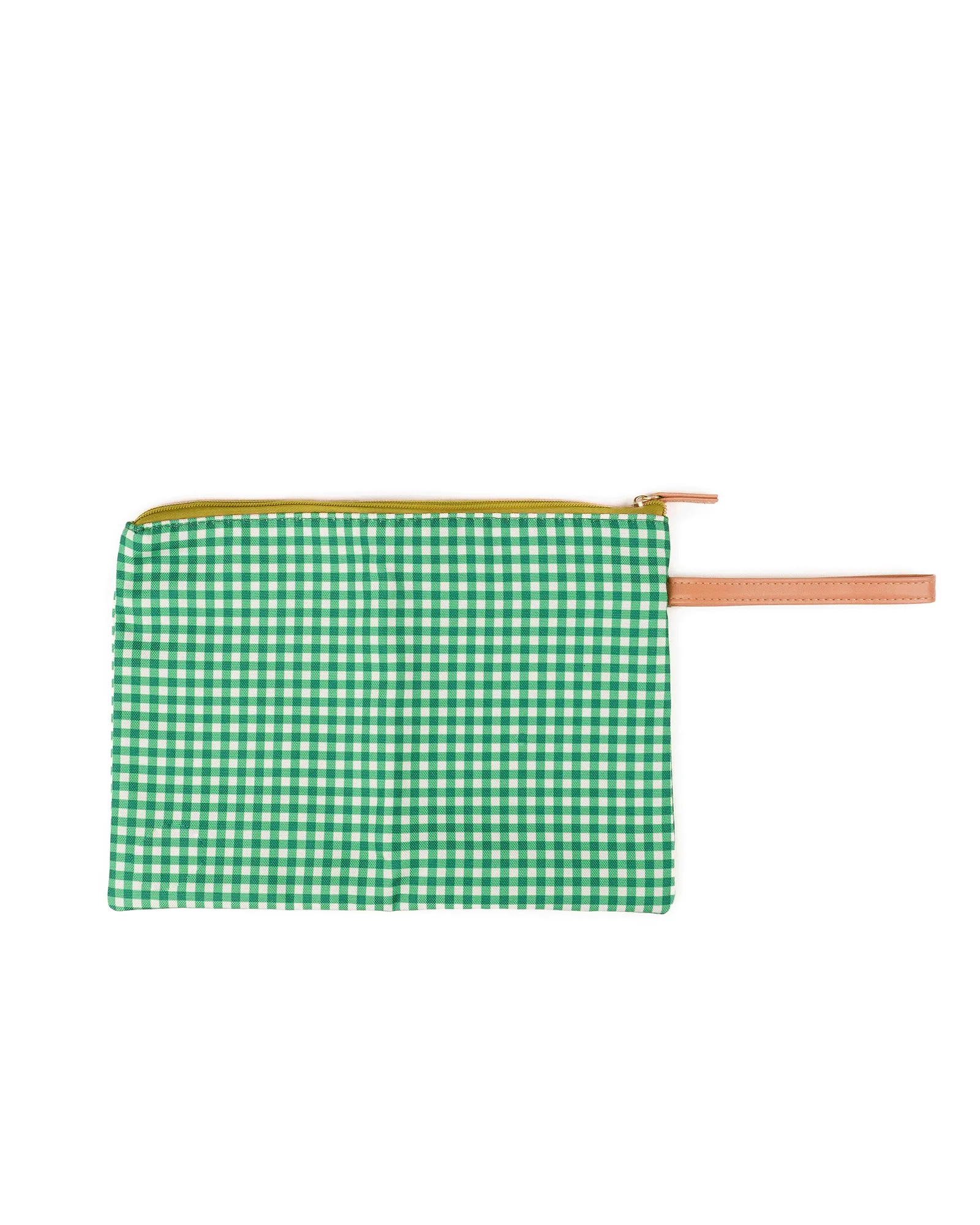 Green Gingham Wet Bag