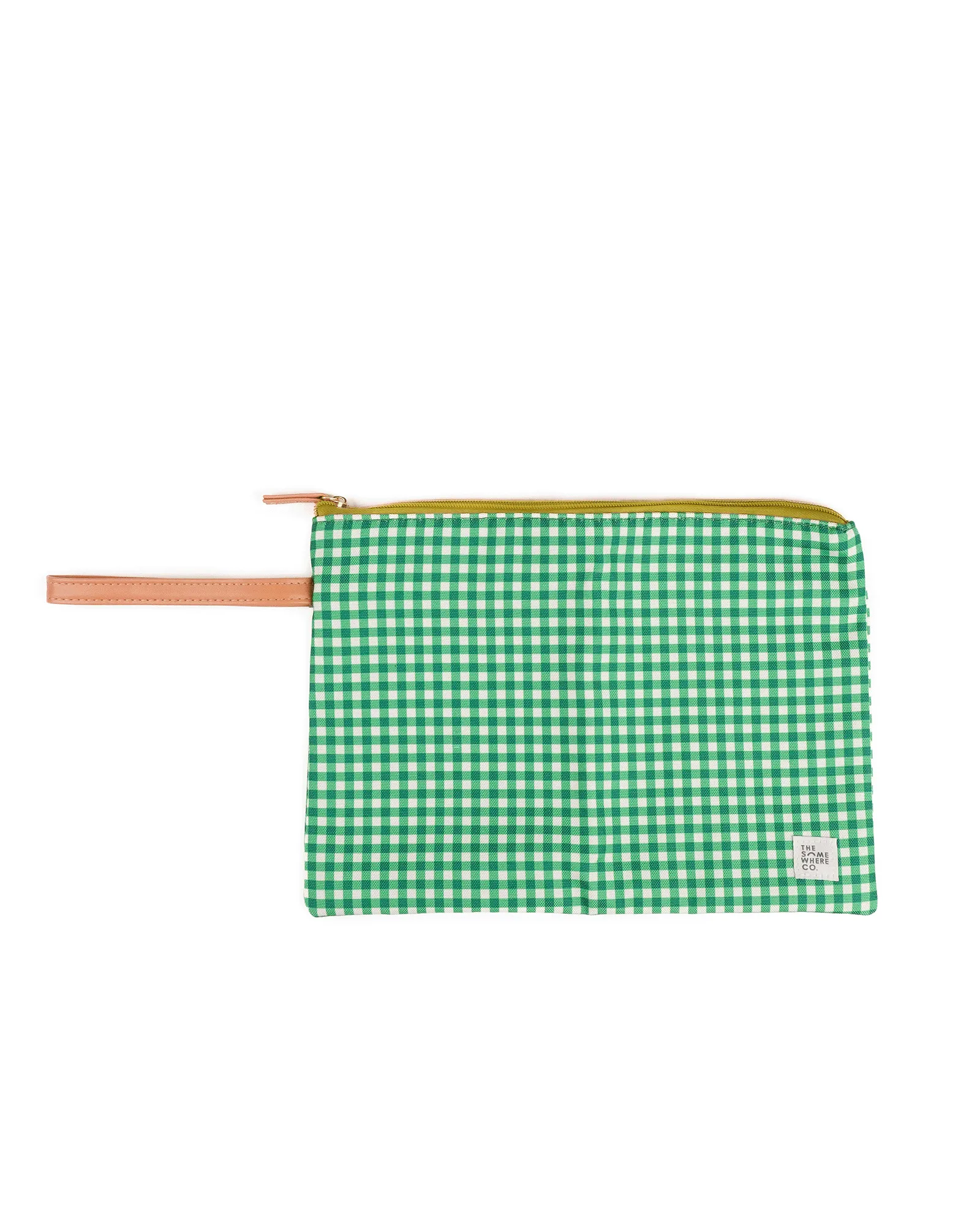 Green Gingham Wet Bag