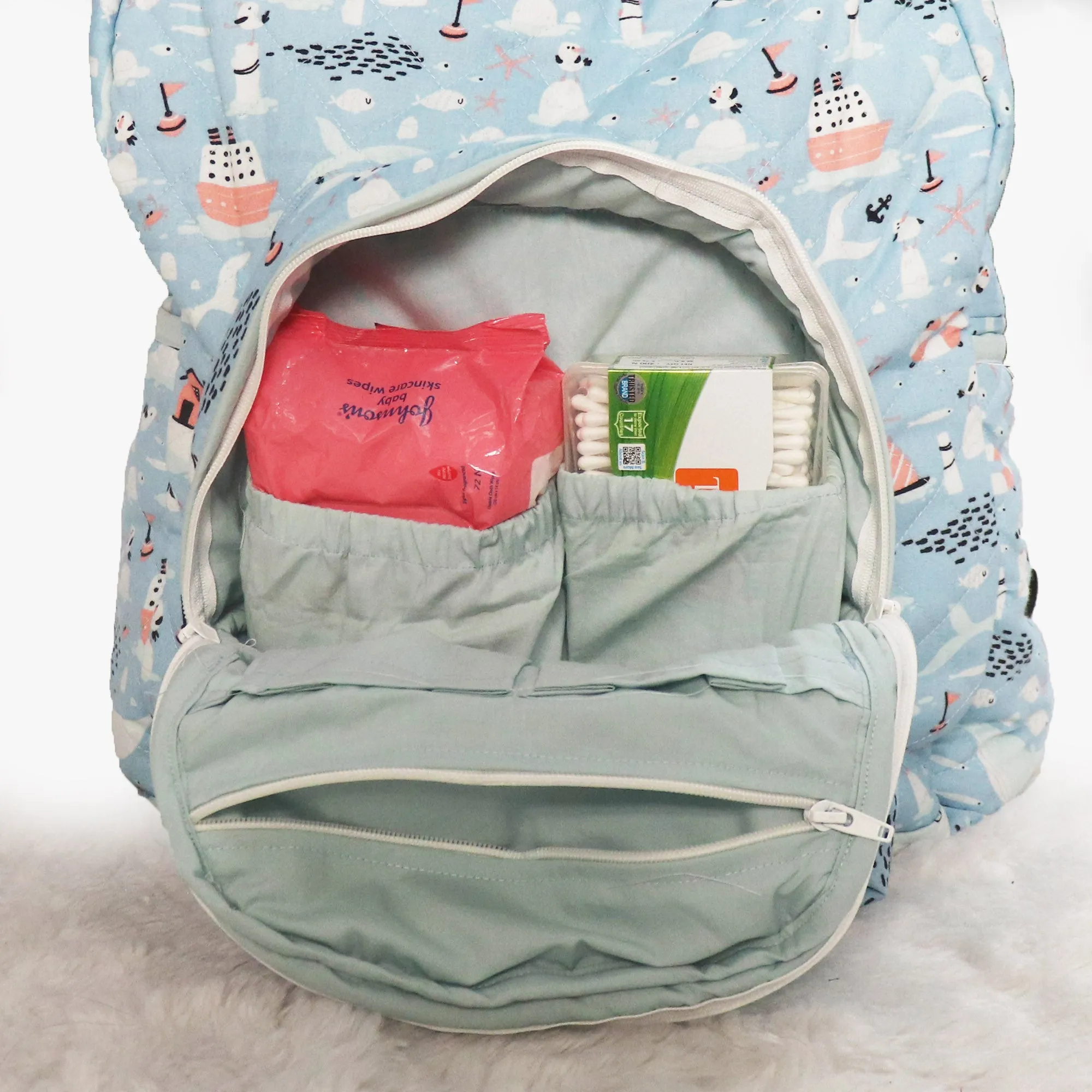 Happy Whale Cloth Diaper Bag for Baby