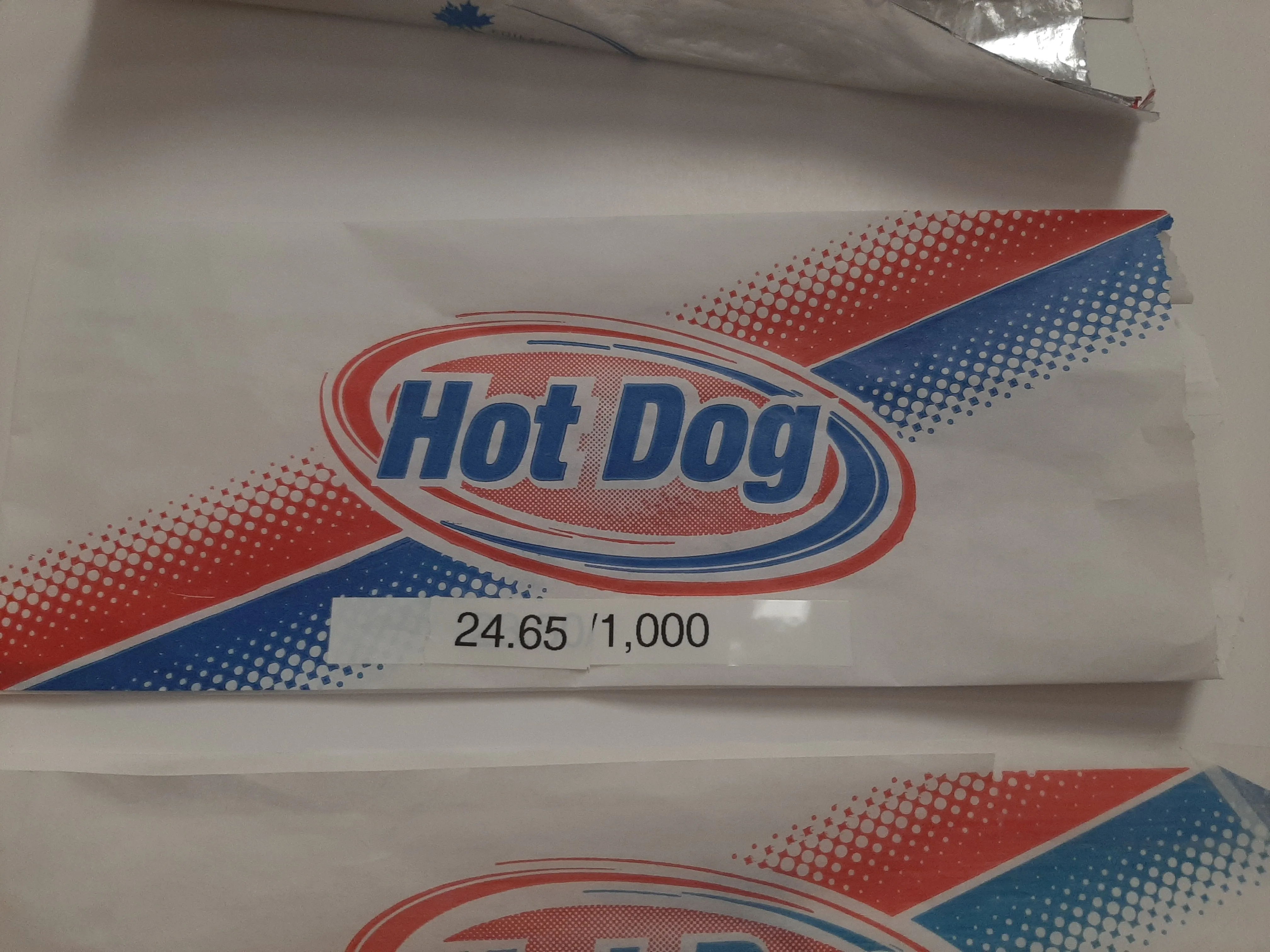 Hot Dog Bags (Dry Wax)