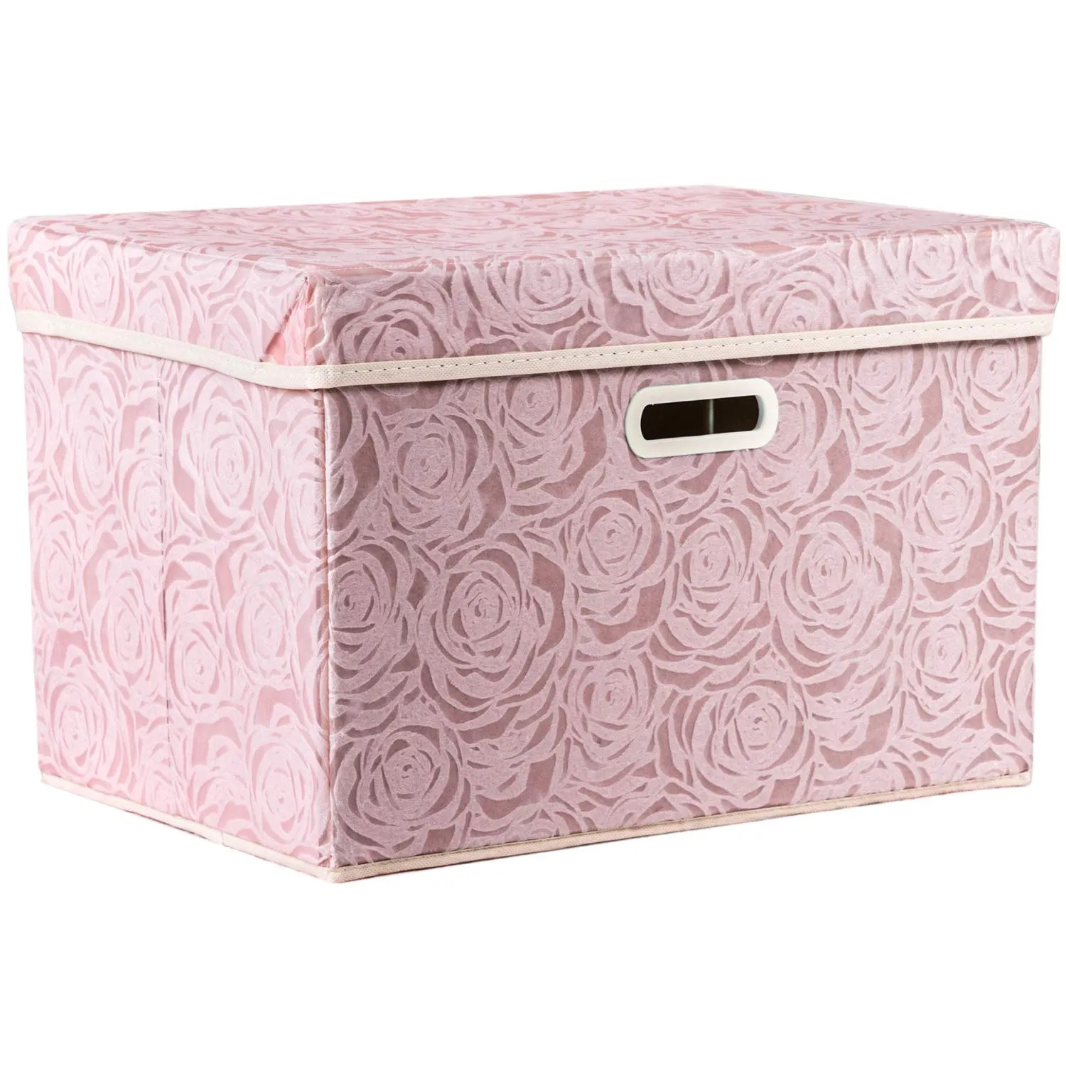 Large Collapsible Storage Bin with Lid (17.7'' X 11.8'' X 11.8'')