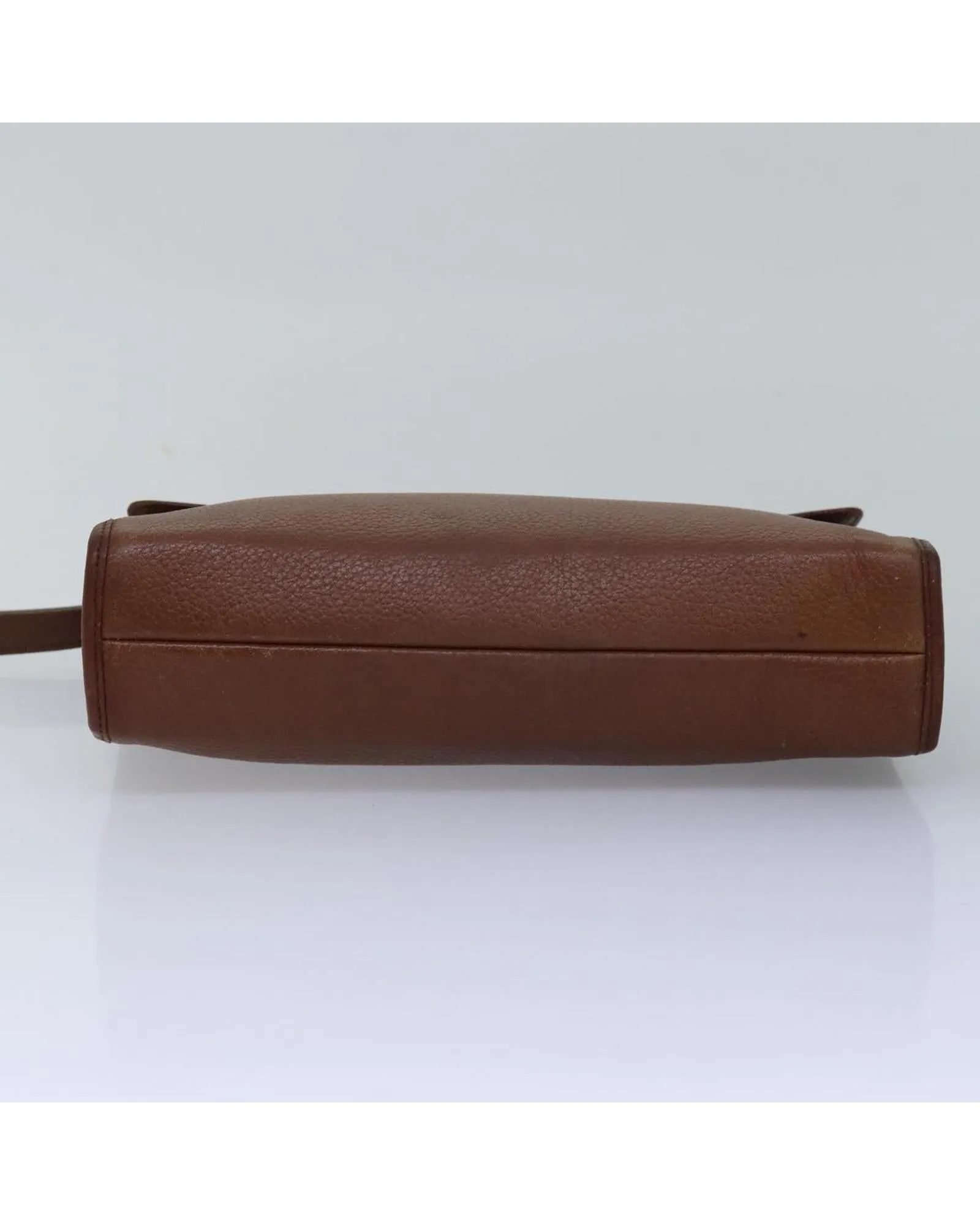 Leather Clutch Bag with Metal Fittings and Multiple Pockets