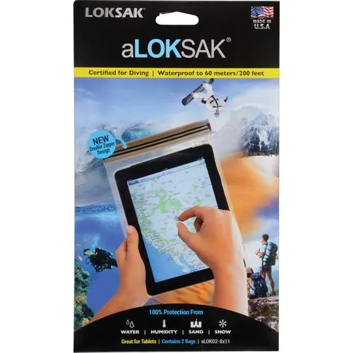 LOKSAK aLOKSAK 20.3 x 28.6cm Waterproof Bags (2-Pack)