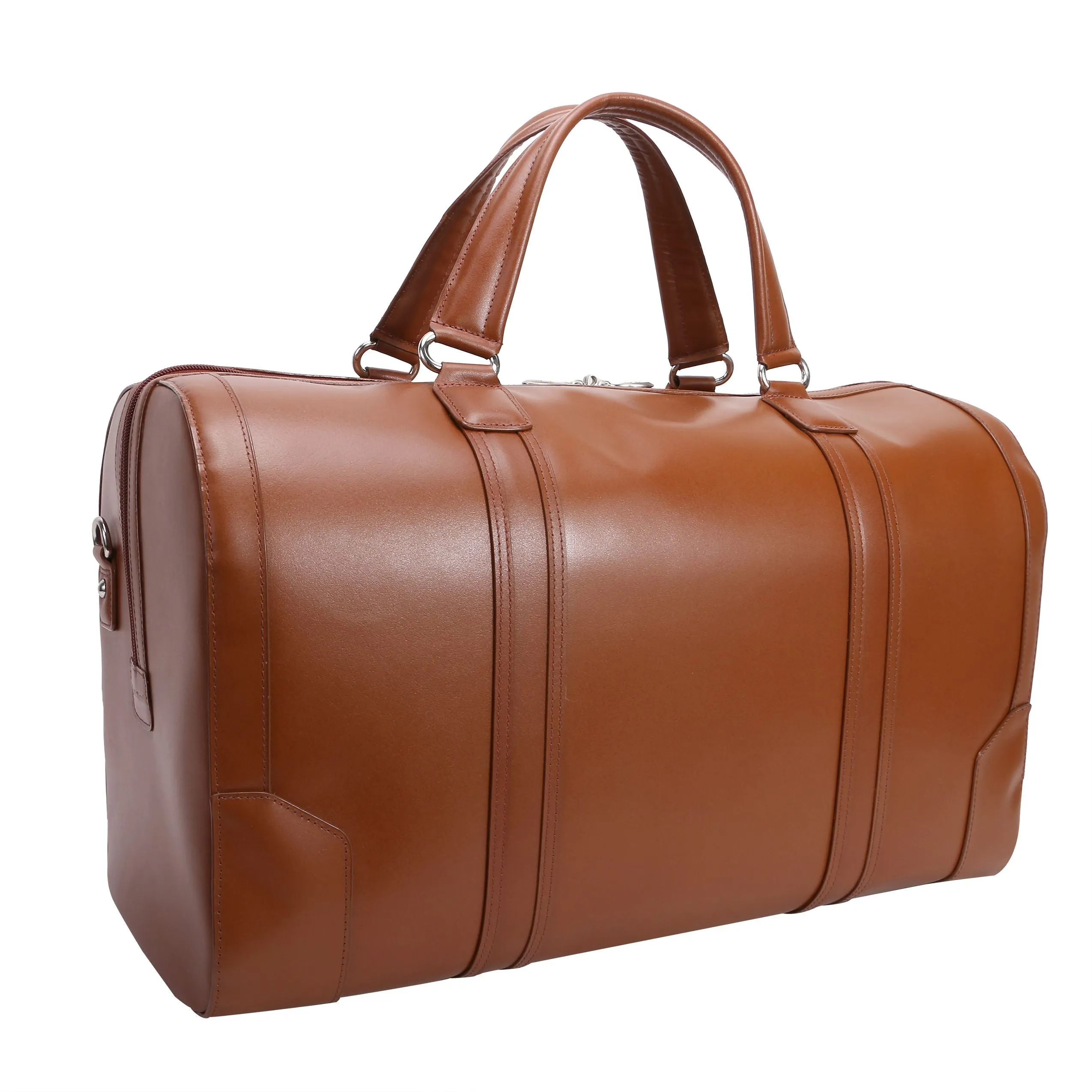 McKlein KINZIE  20” Leather Carry-All Tablet Duffel