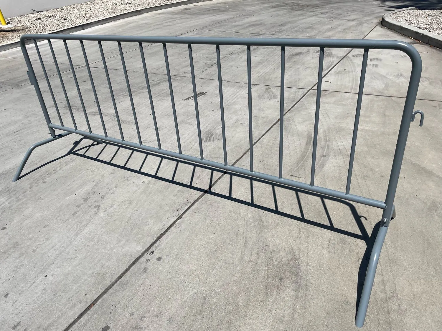 Metal 8.5 ft Crowd Control Barricades - Interlocking Barriers