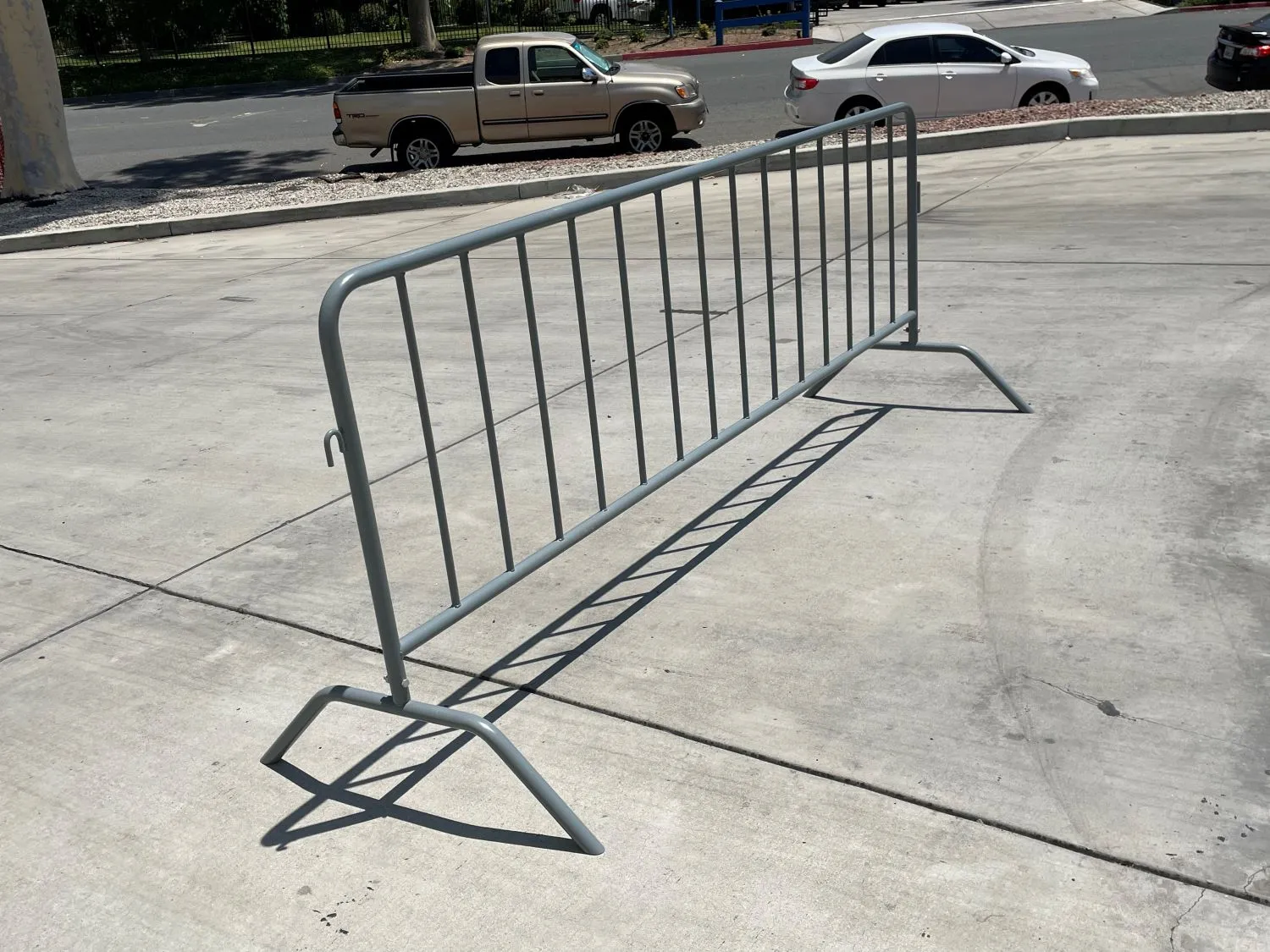 Metal 8.5 ft Crowd Control Barricades - Interlocking Barriers