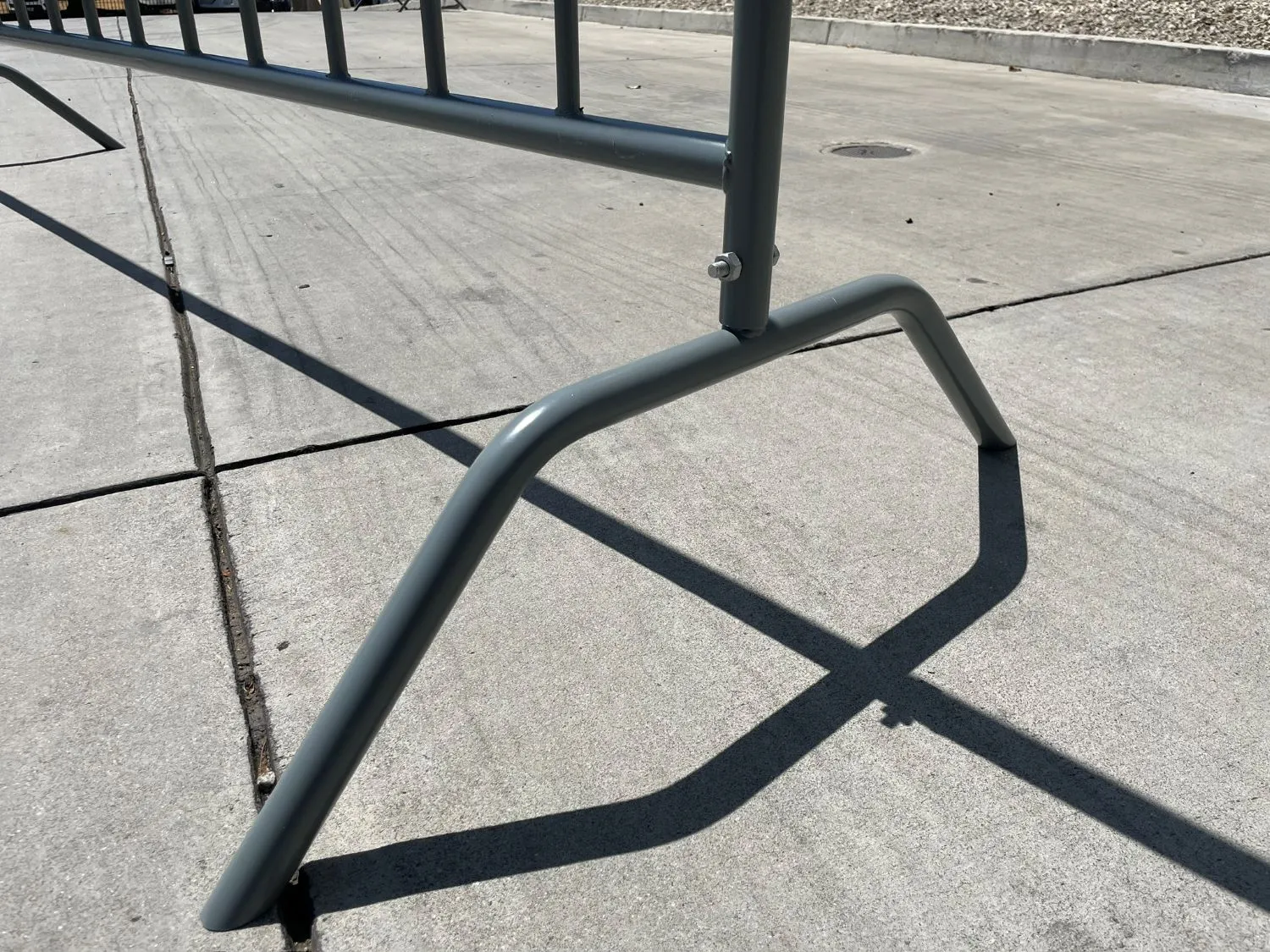 Metal 8.5 ft Crowd Control Barricades - Interlocking Barriers