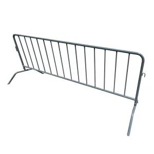 Metal 8.5 ft Crowd Control Barricades - Interlocking Barriers