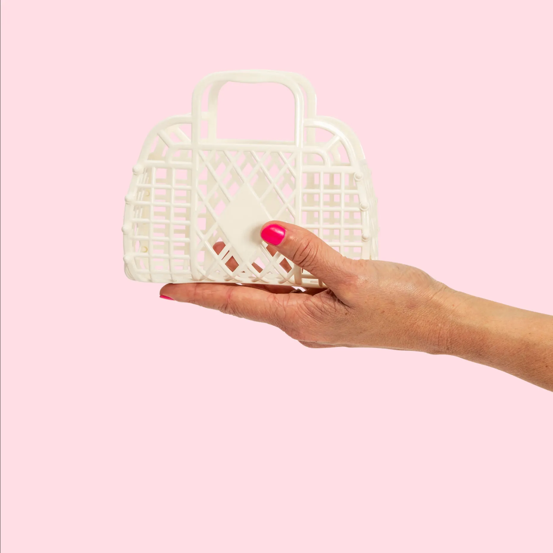 Mini Cream Retro Basket