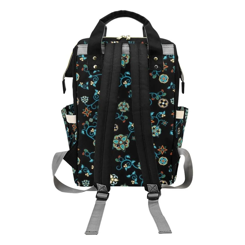 Ocean Bloom Multi-Function Diaper Backpack/Diaper Bag