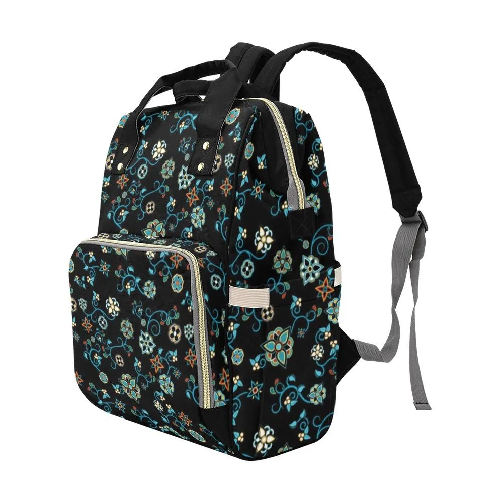 Ocean Bloom Multi-Function Diaper Backpack/Diaper Bag