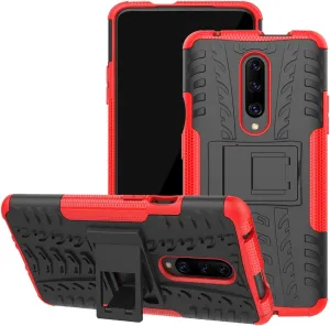 Oneplus 7 Pro Case, Cover Soft TPU Dual Layer Protection Phone Cover Red