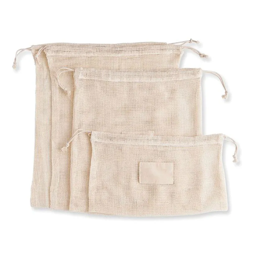 Organic Mesh Produce Bags 4-Pack