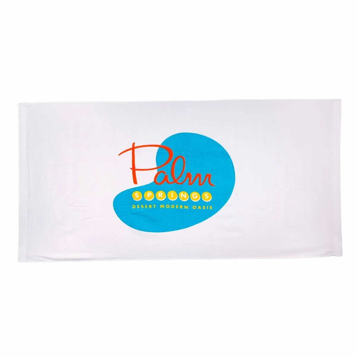 Palm Springs Pool Towel - Pool Design White