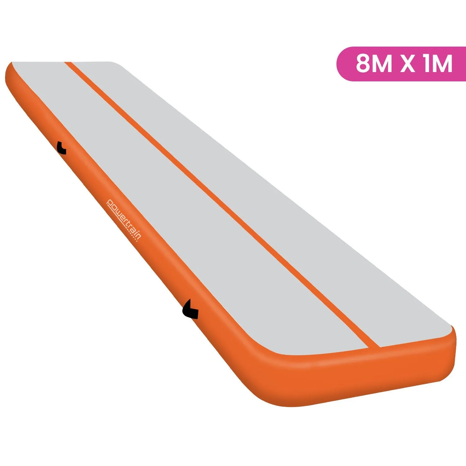 Powertrain 4m x 1m Air Track Inflatable Gymnastics Mat (Orange)