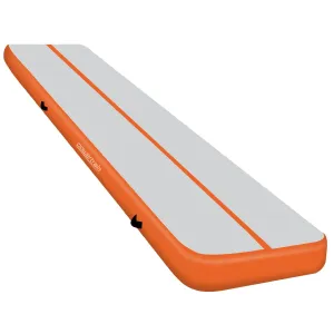 Powertrain 4m x 1m Air Track Inflatable Gymnastics Mat (Orange)