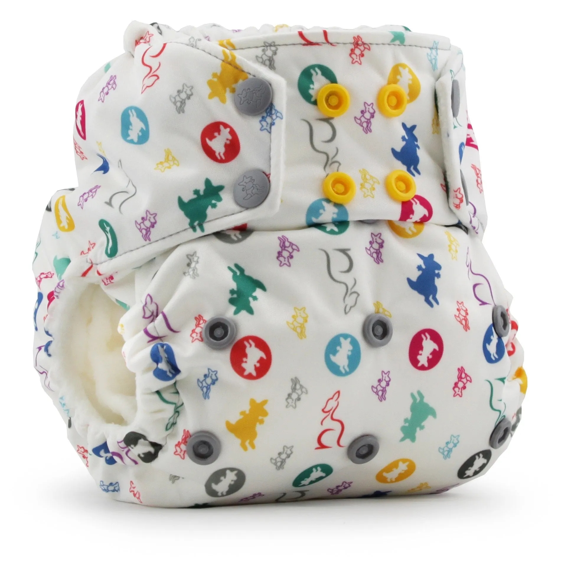 Print g2 One Size Pocket Diaper with 6-r Soaker- SNAP